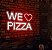 Letreiro Luminoso Painel Neon We Love Pizza 45x65 - Imagem 1