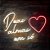 Letreiro Luminoso Painel Neon Duas Almas um Só coracao 60x40 Rei do Neon - Imagem 1