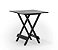 Conjunto Mesa Dobrável 70x70 com 4 Cadeiras Preta - Imagem 2
