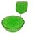 Bolinhas de gel verdes que crescem na água 10.000 60g Decorativas - Imagem 1