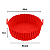 Forma de silicone para air fryer redonda antiaderente kit 2 unidades - Imagem 7