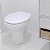 Assento Sanitário Almofadado Oval Universal Branco Astra - Imagem 4