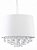 Lustre Pendente De Cristal Hemera Branco 2x E27 Taschibra - Imagem 1