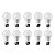 Lâmpada Bulbo Led 9w E27 Kit Com 10 Peças Luz Branca Intral - Imagem 1