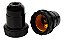 Porta Lâmpada Soquete E27 P/ Abajur Preto Germer Kit Com 5 - Imagem 1