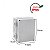 Caixa STANDARD Cinza Tampa Opaca IP66 Rohdina 190x150x110mm - Imagem 2