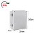 Caixa STANDARD Cinza Tampa Opaca IP66 Rohdina 250x200x130mm - Imagem 2