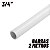 Tubo Eletroduto Condulete 3/4'' Branco 2 Metros Maxxbox - Imagem 1