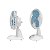 Ventilador Mesa Parede Personal Fan 127V 20W 18cm Branco Fame - Imagem 2