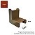 Cotovelo Joelho Interno 20x10mm Conexão Mata-Junta Canaleta Marrom Mogno - Imagem 3