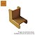 Cotovelo Joelho Interno 20x10mm Conexão Mata-Junta Canaleta Cerejeira - Imagem 3