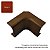 Joelho Cotovelo Interno 50x20mm Conexão Mata-Junta Canaleta Marrom Mogno - Imagem 3