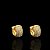PAR DE BRINCO ARGOLA  CRAVEJADO  EM PEDRA ZIRCÔNIA PREMIUM  10x5mm - BANHADO A OURO 18K - Imagem 1