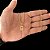 CORRENTE BAIANA (2MM- 70CM) + PINGENTE PLACA CRUCIFIXO- BANHADO A OURO 18k - Imagem 1