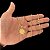 CORRENTE BAIANA (2MM- 70CM) + PINGENTE ROSTO DE JESUS CRUZ- BANHADO A OURO 18k - Imagem 1