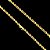 CORRENTE  BAIANA  FECHO CANHÃO ( 6mm - 60G )-  70cm - BANHADO A OURO 18k - Imagem 2