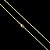 CORRENTE CADEADO (1.8mm - 7G) 70/60cm) - BANHADO A OURO 18k - Imagem 2