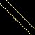 CORRENTE  CADEADO ( 2mm 70/60cm)- COM FECHO CANHÃO - BANHADO A OURO 18k - Imagem 1