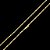 CORRENTE CADEADO (3mm - 16G) - 60cm- BANHADO A OURO 18k - Imagem 1