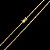 CORRENTE CADEADO( 3mm- 70Cm) + PINGENTE PLACA COM PAI NOSSO - BANHADO A OURO 18k - Imagem 4