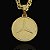 CORRENTE CADEADO( 8mm- 70cm) + PINGENTE MEDALHA MERCEDES - BANHADO A OURO 18k - Imagem 3