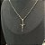 CORRENTE CARTIE (1.5mm- 70/60cm) + PINGENTE CRUCIFIXO    - BANHADO A OURO 18K - Imagem 5