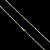 CORRENTE CARTIE ( 2mm- 70cm) (3G) - BANHADO A OURO 18k - Imagem 1