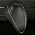 CORRENTE CARTIE FECHO CONVENCIONAL   (3mm- 70cm)    (8G) - BANHADO A OURO 18k - Imagem 3