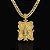 CORRENTE FRISO S (8mm -70Cm )+ PINGENTE PLACA NOSSA SENHORA CRAVEJADA EM ZIRCONIA  G - BANHADO A OURO 18K - Imagem 2