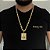 CORRENTE FRISO S( 8mm- 70Cm) + PINGENTE PLACA NOSSA SENHORA CRAVEJADA EM ZIRCÔNIA PREMIUM G - BANHADO A OURO 18K - Imagem 2