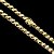 CORRENTE FRISO S DUPLA FACE (13mm -128G- 70cm) FECHO COM MARCAÇÃO 750 - BANHADO A OURO 18K - Imagem 1