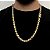 CORRENTE FRISO S DUPLA FACE (8mm -79G-70cm) FECHO COM MARCAÇÃO 750 - BANHADO A OURO 18K - Imagem 4