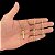 CORRENTE GRUMET (2mm -60 ou 70cm )+ PINGENTE CRUZ DETALHADA - BANHADO A OURO 18K - Imagem 1