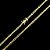 CORRENTE LACRAIA (4mm- 70Cm) + PINGENTE CRUCIFIXO VAZADO - BANHADO A OURO 18K - Imagem 2
