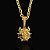 CORRENTE PERUANA (5mm- 70cm) + PINGENTE PITBULL 5D - BANHADO A OURO 18K. - Imagem 5