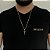 CORRENTE PIASTRINE( 1.8mm-70cm) + PINGENTE CRUCIFIXO -BANHADO A OURO 18K. - Imagem 1