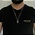 CORRENTE PIASTRINE( 1.8mm- 70cm) + PINGENTE CRUCIFIXO VAZADO P- BANHADO A OURO 18K. - Imagem 1