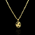 CORRENTE PIASTRINE( 1.8mm- 70cm) + PINGENTE MEDALHA SÃO JORGE PP - BANHADO A OURO 18K. - Imagem 3