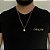 CORRENTE PIASTRINE( 1.8mm- 70cm) + PINGENTE MEDUSA  PP -  BANHADO A OURO 18K. - Imagem 1