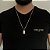 CORRENTE  PIASTRINE( 1.8mm- 70Cm) + PINGENTE NOSSA SENHORA - BANHADO A OURO 18K. - Imagem 1