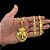 CORRENTE PIASTRINE ( 7mm- 70Cm) + PINGENTE CORAÇÃO NOSSA SENHORA CRAVEJADO - FECHO COM MARCAÇÃO 750 - BANHADO A OURO 18K. - Imagem 1