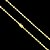 CORRENTE  PIASTRINE FECHO GAVETA( 4MM - 12G - 70CM) - BANHADO A OURO 18K - Imagem 3