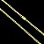 CORRENTE PITBULL (4MM- 70CM) + PINGENTE  PLACA COM CRUZ VAZADA  - BANHADO A OURO 18K - Imagem 3