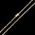 CORRENTE PITBULL (4MM- 70CM) + PINGENTE PLAQUINHA PAI NOSSO - FECHO COM MARCAÇÃO 750 - BANHADO A OURO 18K - Imagem 3
