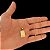 CORRENTE RABO DE RATO( 1.5cm- 70cm) + PINGENTE PLACA - BANHADO A OURO 18K. - Imagem 2