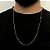 CORRENTE RABO DE RATO (1.5mm - 6G -70cm) - BANHADO A OURO 18K. - Imagem 2