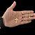 CORRENTE RABO DE RATO ( 2mm-70cm) + PINGENTE CRUCIFIXO RACIONAIS COM JESUS M - BANHADO A OURO 18K. - Imagem 1