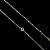CORRENTE TIJOLINHO( 1.5MM-70CM) BANHADO A OURO 18K - Imagem 1