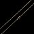 CORRENTE  VENEZIANA ( 1.5MM- 70CM) + PINGENTE  CRUCIFIXO PP MINI - BANHADO A OURO 18K. - Imagem 3