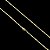 CORRENTE TIJOLINHO (2.MM-70CM) - 8G - BANHADO A OURO 18K - Imagem 1